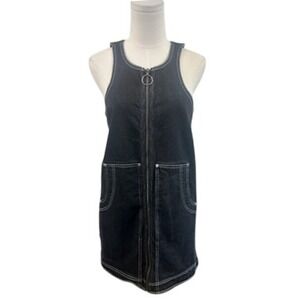 Pilcro Charcoal Mini Dress with Zipper